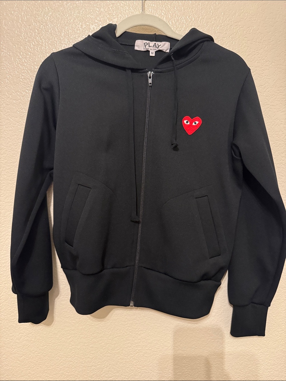 Like New Comme des Garçons Play Zip Up Hoodie Size M